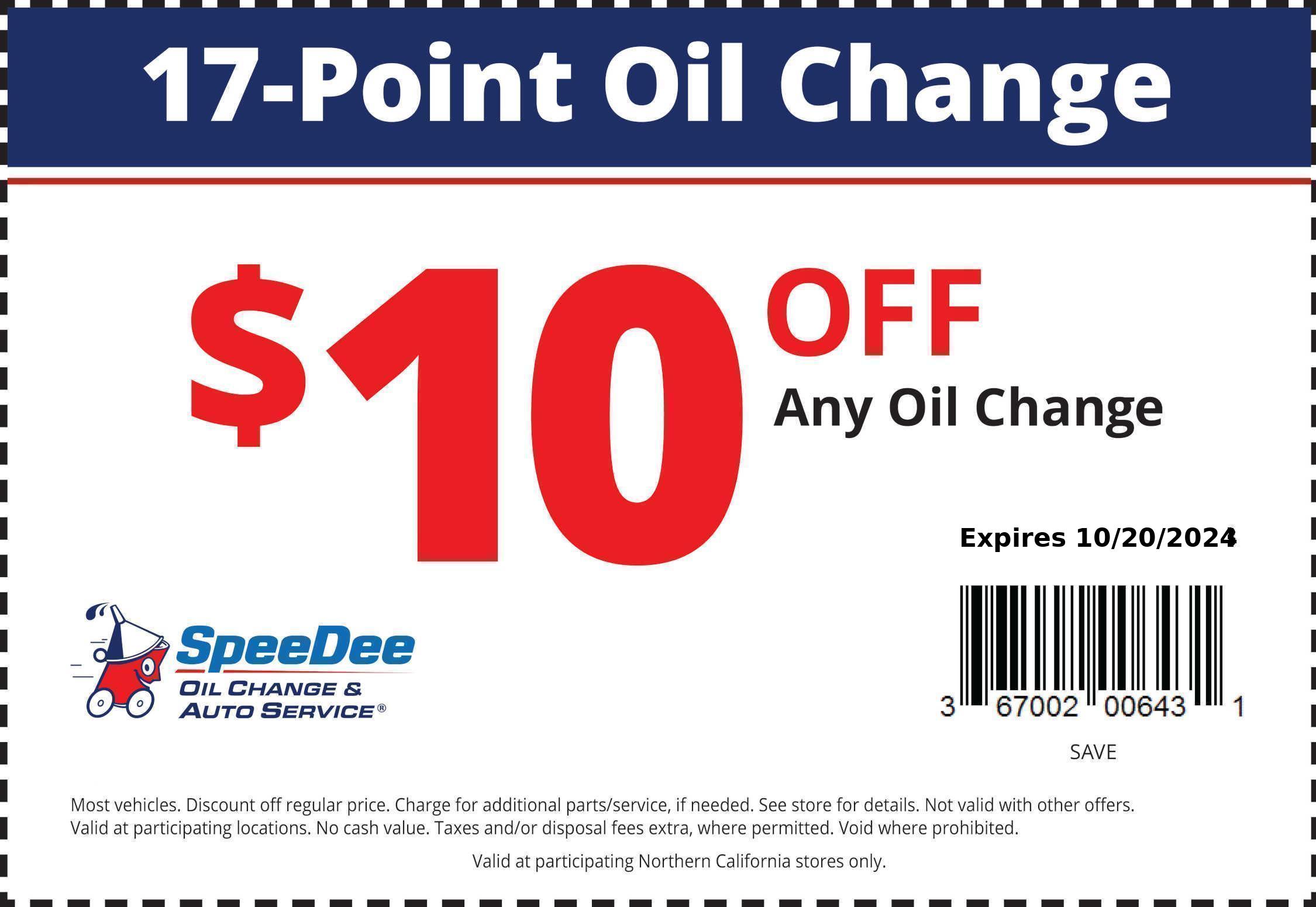 SpeeDee Oil Offers